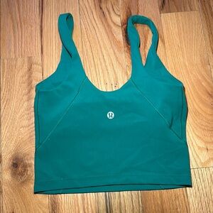 Lululemon Athletica Green Seamless Sports Bra